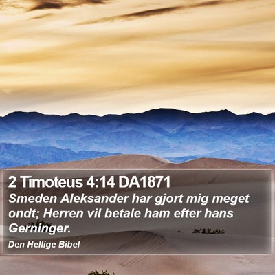 2 Timoteus 4:14 DA1871 Bible Verse Image