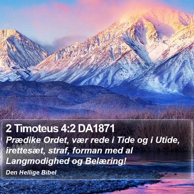 2 Timoteus 4:2 DA1871 Bible Verse Image