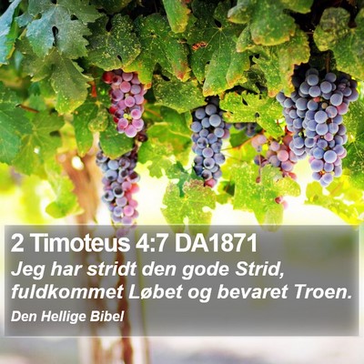 2 Timoteus 4:7 DA1871 Bible Verse Image