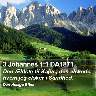 3 Johannes 1:1 DA1871 Bible Verse Image