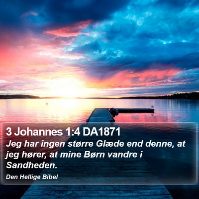 3 Johannes 1:4 DA1871 Bible Verse Image
