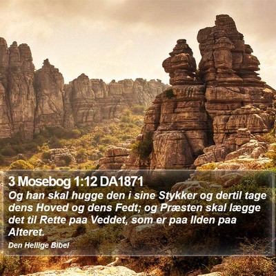 3 Mosebog 1:12 DA1871 Bible Verse Image