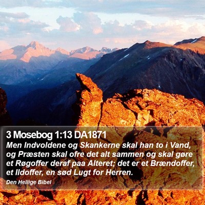 3 Mosebog 1:13 DA1871 Bible Verse Image