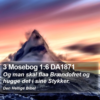 3 Mosebog 1:6 DA1871 Bible Verse Image