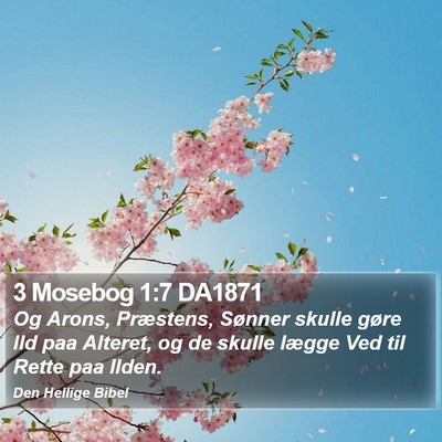 3 Mosebog 1:7 DA1871 Bible Verse Image