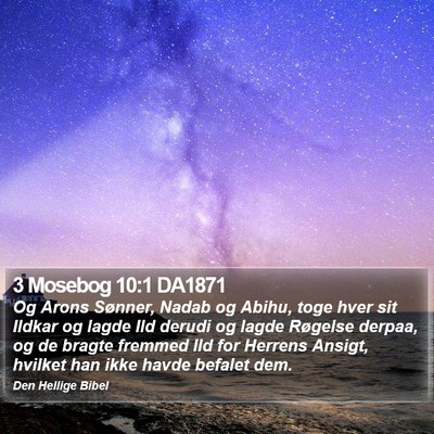 3 Mosebog 10:1 DA1871 Bible Verse Image