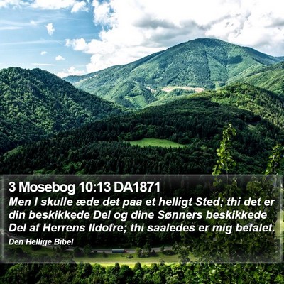 3 Mosebog 10:13 DA1871 Bible Verse Image