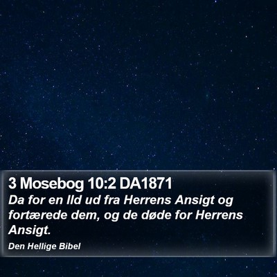 3 Mosebog 10:2 DA1871 Bible Verse Image