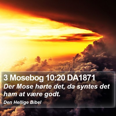 3 Mosebog 10:20 DA1871 Bible Verse Image