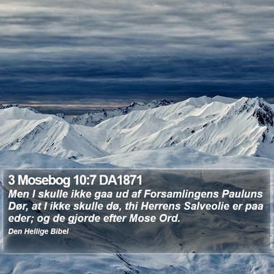 3 Mosebog 10:7 DA1871 Bible Verse Image