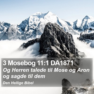 3 Mosebog 11:1 DA1871 Bible Verse Image