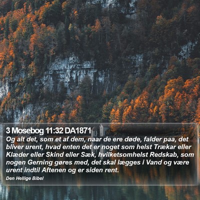 3 Mosebog 11:32 DA1871 Bible Verse Image