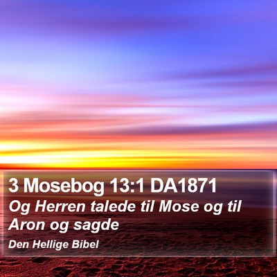 3 Mosebog 13:1 DA1871 Bible Verse Image