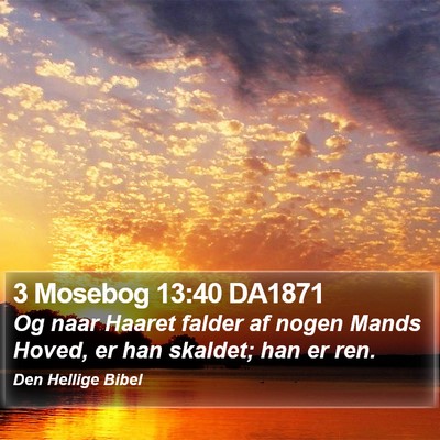 3 Mosebog 13:40 DA1871 Bible Verse Image