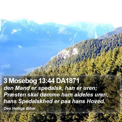 3 Mosebog 13:44 DA1871 Bible Verse Image