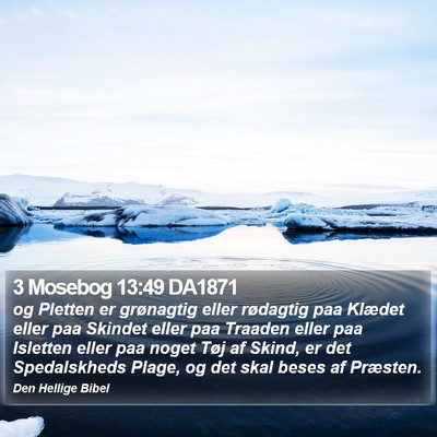 3 Mosebog 13:49 DA1871 Bible Verse Image