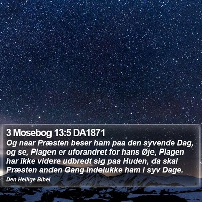 3 Mosebog 13:5 DA1871 Bible Verse Image