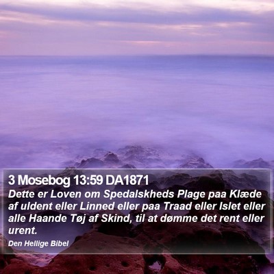 3 Mosebog 13:59 DA1871 Bible Verse Image