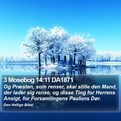 3 Mosebog 14:11 DA1871 Bible Verse Image