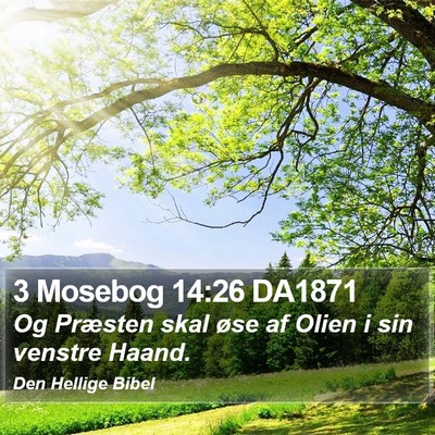 3 Mosebog 14:26 DA1871 Bible Verse Image
