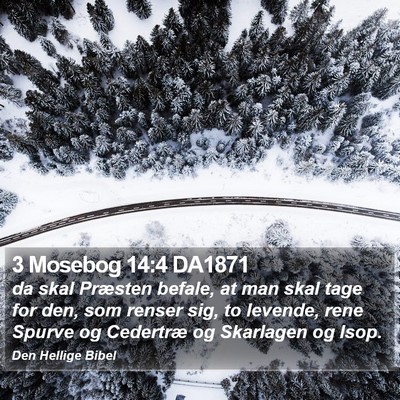 3 Mosebog 14:4 DA1871 Bible Verse Image
