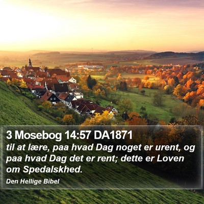 3 Mosebog 14:57 DA1871 Bible Verse Image