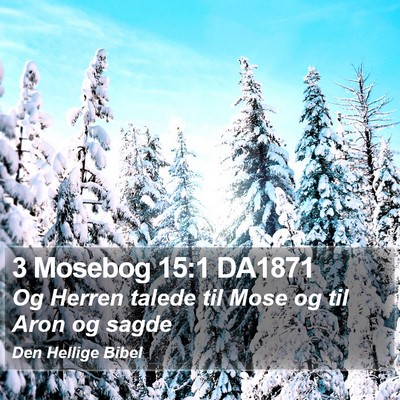 3 Mosebog 15:1 DA1871 Bible Verse Image
