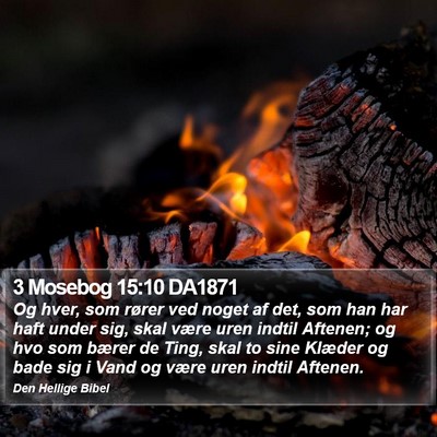 3 Mosebog 15:10 DA1871 Bible Verse Image