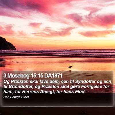 3 Mosebog 15:15 DA1871 Bible Verse Image