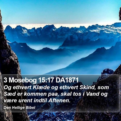 3 Mosebog 15:17 DA1871 Bible Verse Image