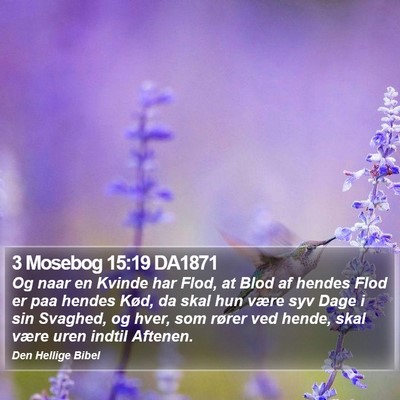 3 Mosebog 15:19 DA1871 Bible Verse Image