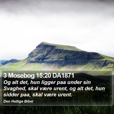 3 Mosebog 15:20 DA1871 Bible Verse Image
