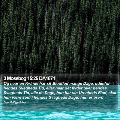 3 Mosebog 15:25 DA1871 Bible Verse Image