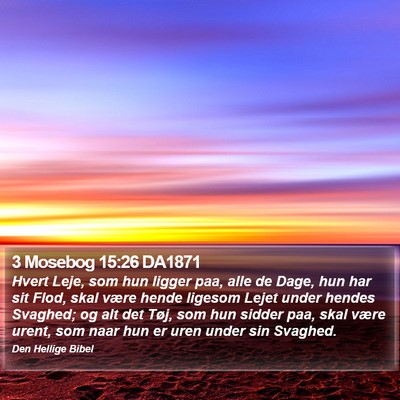 3 Mosebog 15:26 DA1871 Bible Verse Image