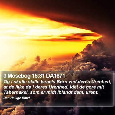 3 Mosebog 15:31 DA1871 Bible Verse Image