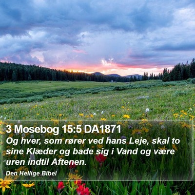 3 Mosebog 15:5 DA1871 Bible Verse Image