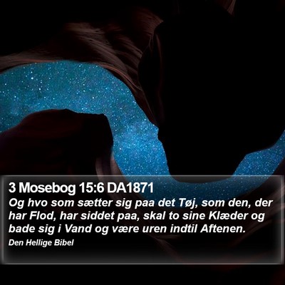 3 Mosebog 15:6 DA1871 Bible Verse Image