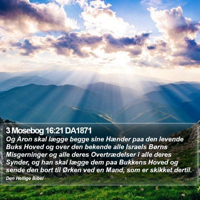 3 Mosebog 16:21 DA1871 Bible Verse Image