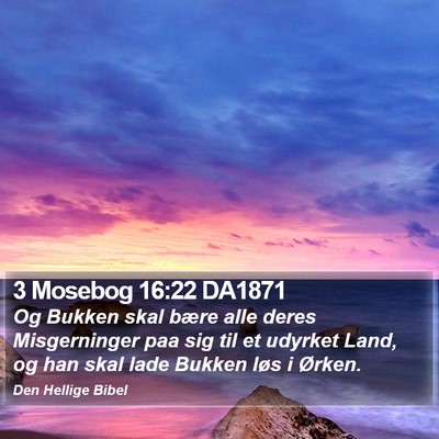 3 Mosebog 16:22 DA1871 Bible Verse Image