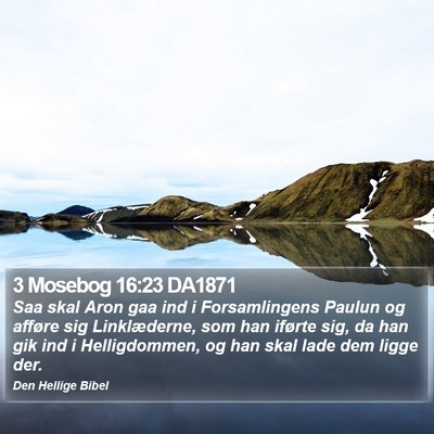 3 Mosebog 16:23 DA1871 Bible Verse Image