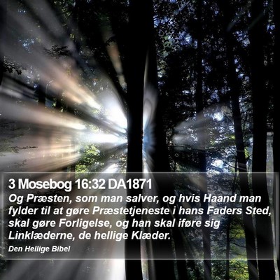 3 Mosebog 16:32 DA1871 Bible Verse Image