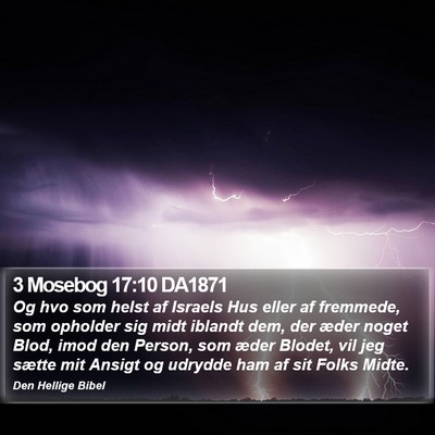3 Mosebog 17:10 DA1871 Bible Verse Image
