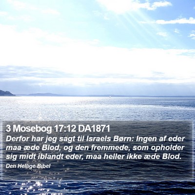 3 Mosebog 17:12 DA1871 Bible Verse Image