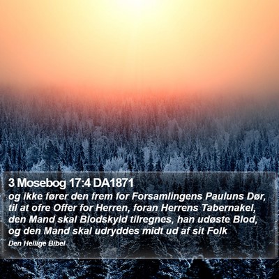 3 Mosebog 17:4 DA1871 Bible Verse Image