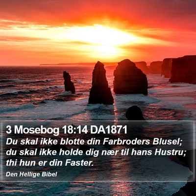 3 Mosebog 18:14 DA1871 Bible Verse Image