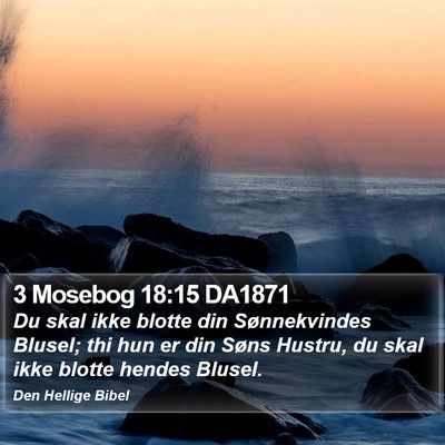 3 Mosebog 18:15 DA1871 Bible Verse Image