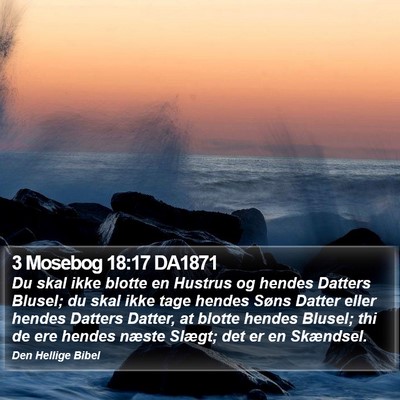 3 Mosebog 18:17 DA1871 Bible Verse Image