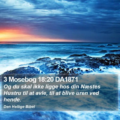 3 Mosebog 18:20 DA1871 Bible Verse Image