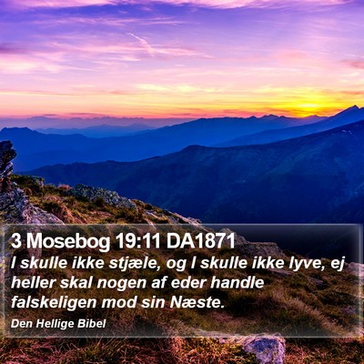 3 Mosebog 19:11 DA1871 Bible Verse Image