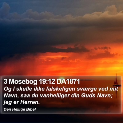 3 Mosebog 19:12 DA1871 Bible Verse Image